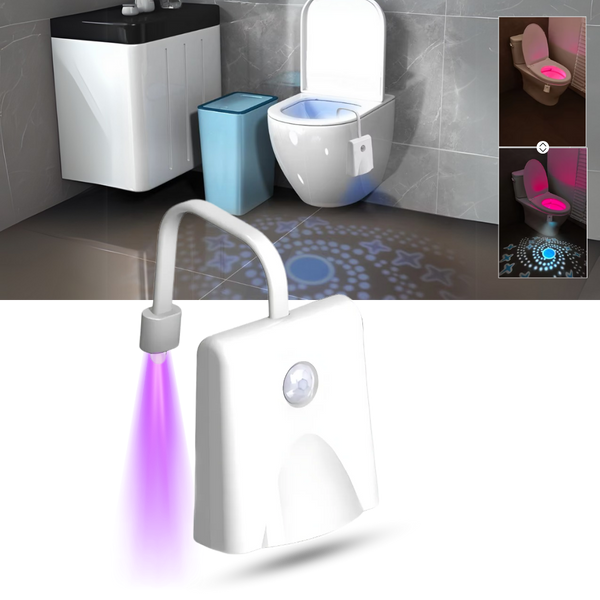 Motion Activated Toilet Night Light With Multicolor Modes