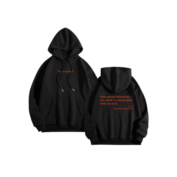Oversized Motivational Hoodie For Women With Inspiring Message