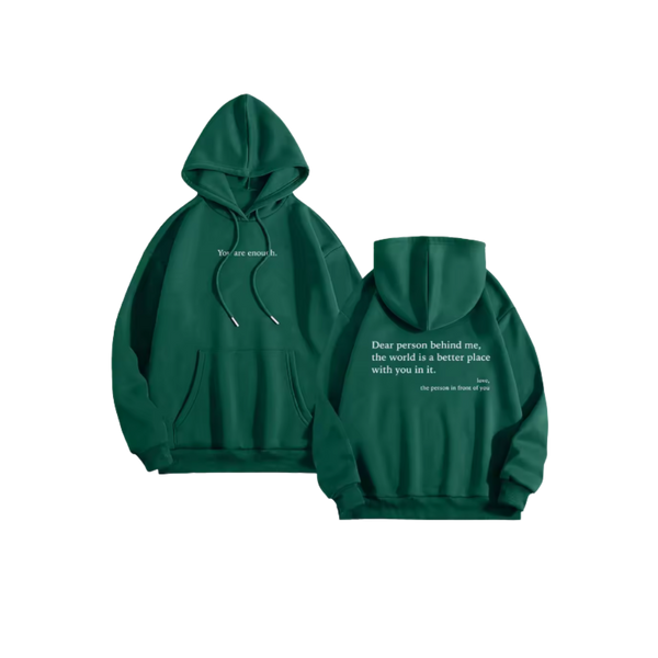 Oversized Motivational Hoodie For Women With Inspiring Message