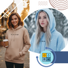 Oversized Motivational Hoodie For Women With Inspiring Message
