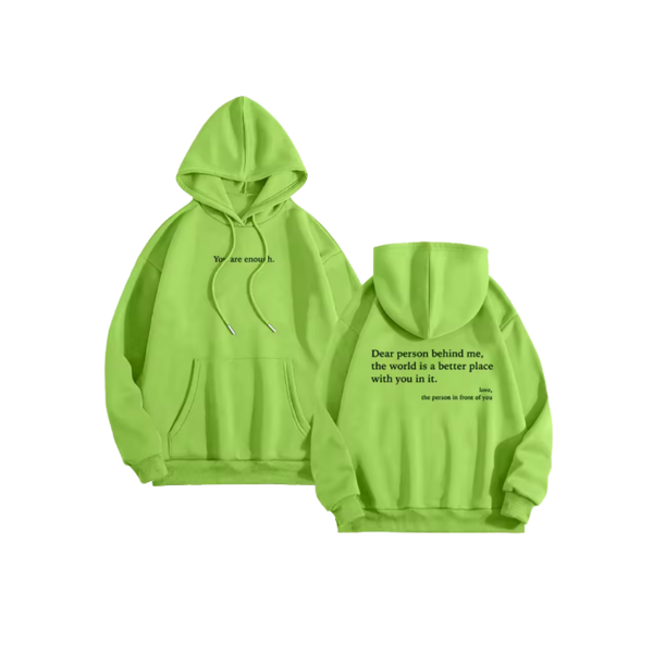 Oversized Motivational Hoodie For Women With Inspiring Message
