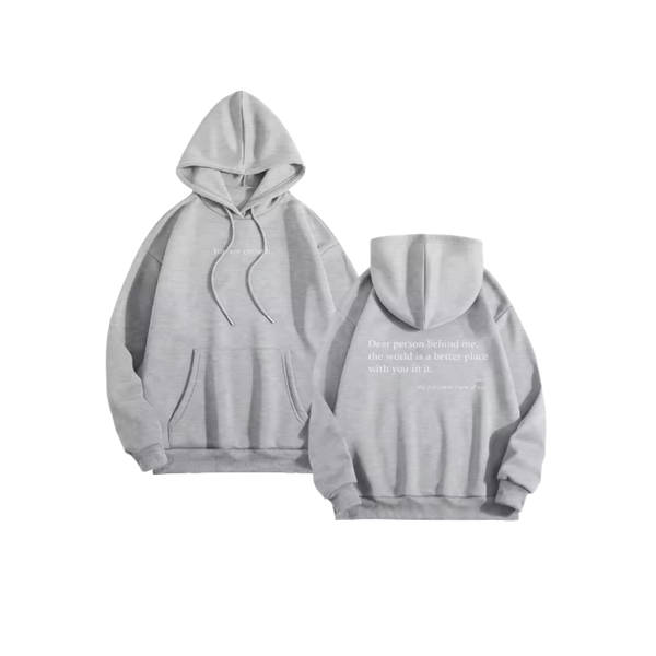 Oversized Motivational Hoodie For Women With Inspiring Message