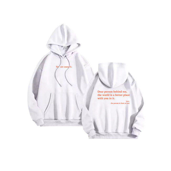 Oversized Motivational Hoodie For Women With Inspiring Message