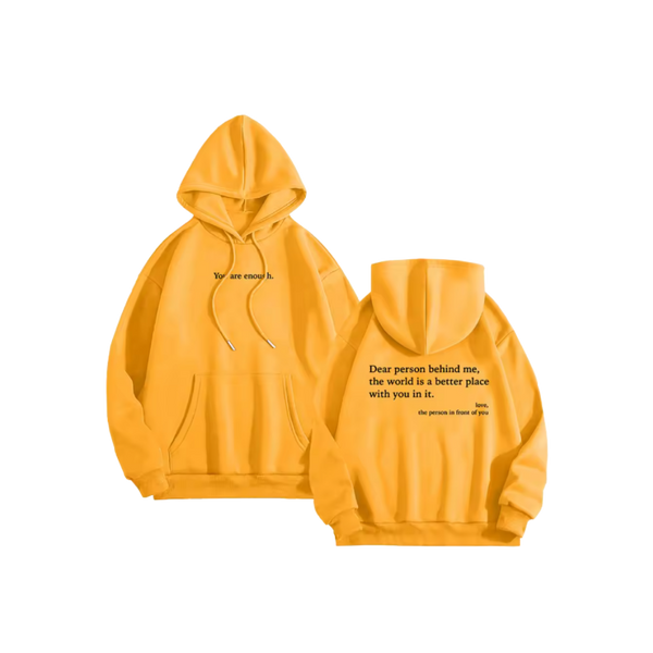 Oversized Motivational Hoodie For Women With Inspiring Message