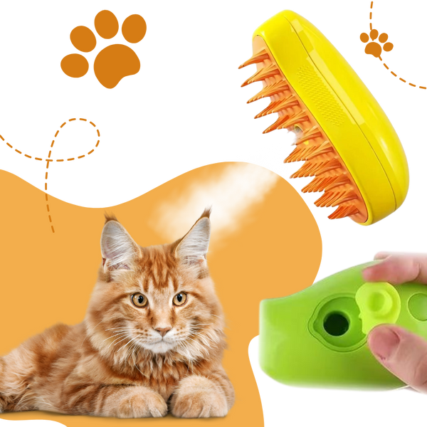 Cat Grooming Slicker Brush With Massage And Water Spray