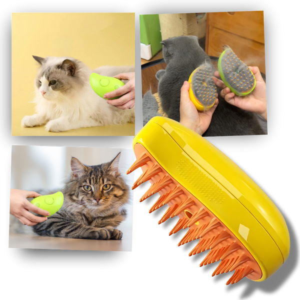 Cat Grooming Slicker Brush With Massage And Water Spray