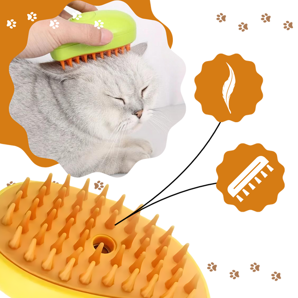 Cat Grooming Slicker Brush With Massage And Water Spray