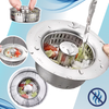 Premium 3-in-1 Stainless Steel Sink Drain With Odor Block And Water Storage