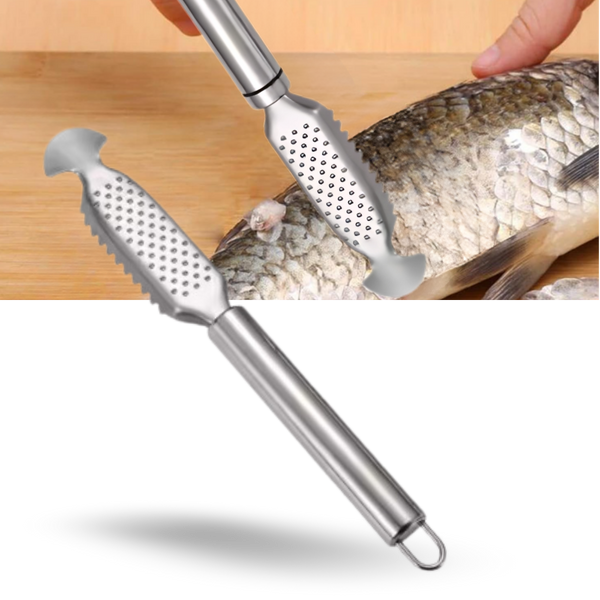 Premium All In One Fish Prep Scaler With Ergonomic Rust Resistant Grip