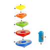 Educational Layered Spin Gyro Toy With One Push Launcher