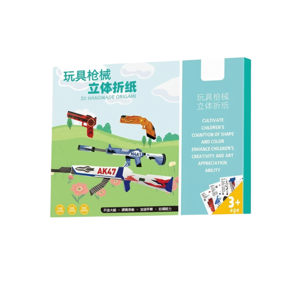 Multi-Theme Origami Book With Colorful Pre-Cut Sheets For Creative Kids
