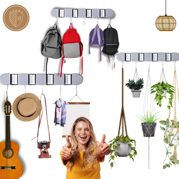 All Purpose Broom Holder With Secure Moisture Resistant Mount