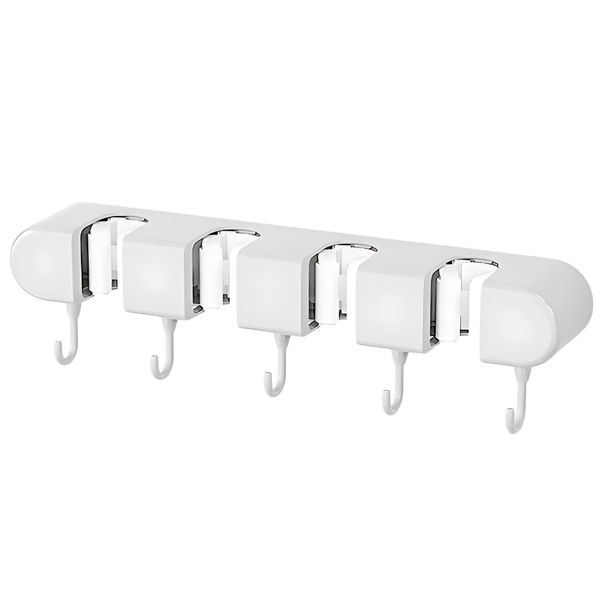 All Purpose Broom Holder With Secure Moisture Resistant Mount