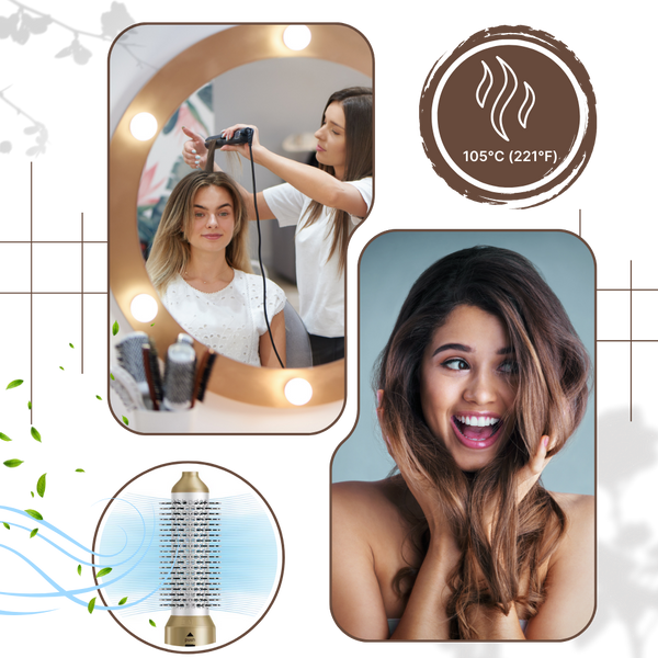 Smart Heat Hair Styler Pro For Curling Straightening And Volume