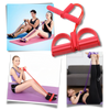 Four-Tube Pedal Resistance Band For Leg And Full-Body Workouts