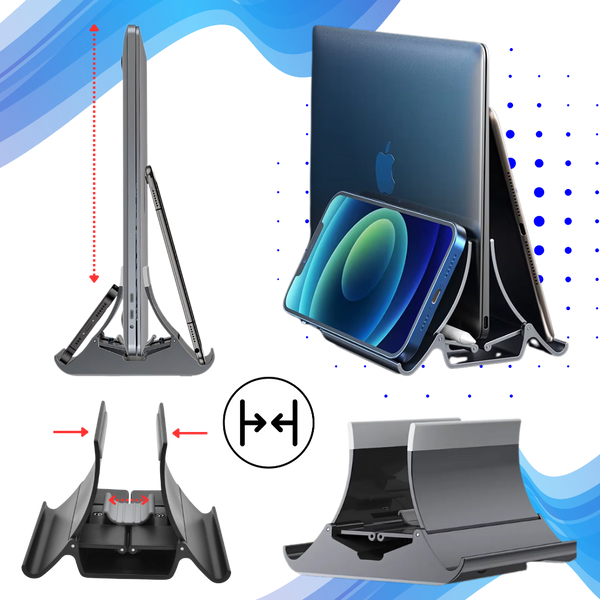 Vertical Laptop Stand for Stable Cooling and Space Saving
