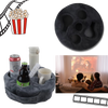 Sofa Cup Holder Organizer With Removable Velvet Cover And Compartments