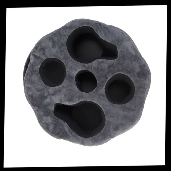 Sofa Cup Holder Organizer With Removable Velvet Cover And Compartments