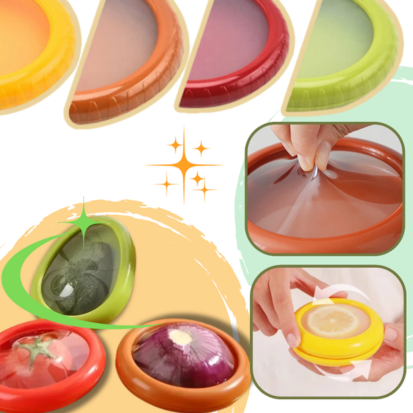 Airtight Food Storage Containers Set Of Four Keeps Produce Fresh Longer