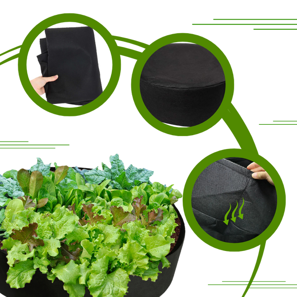 Breathable Planting Bags For Urban Gardens Durable Reusable