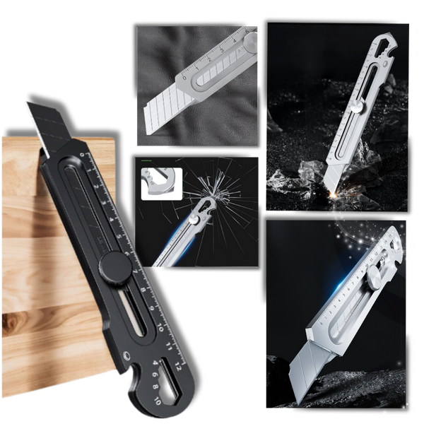 Premium Retractable Box Cutter With Safety Lock And Ergonomic Grip