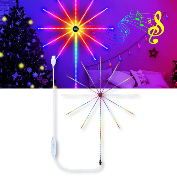 Sound Reactive LED Light Strips With Bluetooth App Control 200 Modes