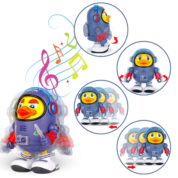 Educational Musical Duck Toy With Lights For Toddlers
