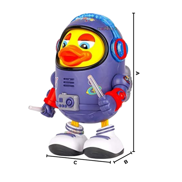 Educational Musical Duck Toy With Lights For Toddlers