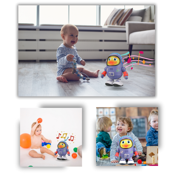 Educational Musical Duck Toy With Lights For Toddlers