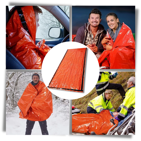 Thermal Emergency Sleeping Bag With Lightweight Reflective Insulation
