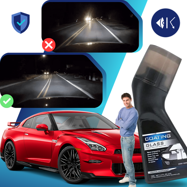 Windshield Cleaner With Nano Coat For Fog Free Rain Repellent Clarity