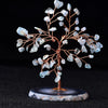 Natural Aquamarine Stone Tree Ornament For Home Decor And Serenity