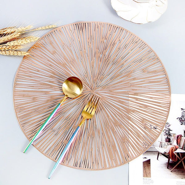 Artistic Hollow Out Nebula Dinner Placemat For Table Decor