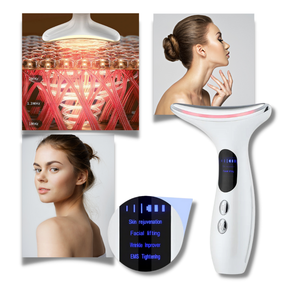 Neck and Face Photon Therapy Beauty Device for Firming and Lifting