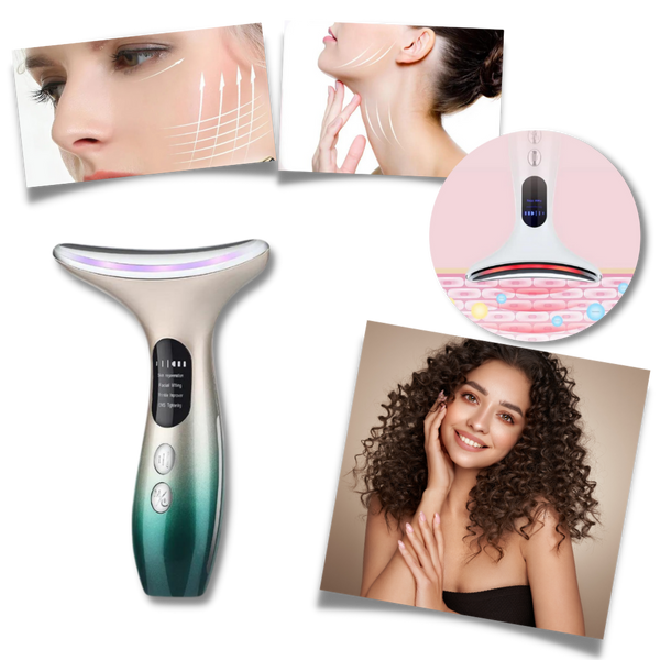 Neck and Face Photon Therapy Beauty Device for Firming and Lifting