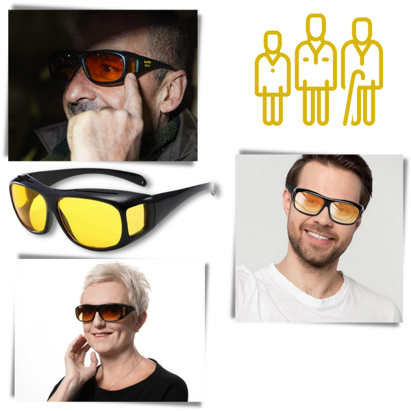 Glare Reducing Night Driving Glasses for Clear Vision
