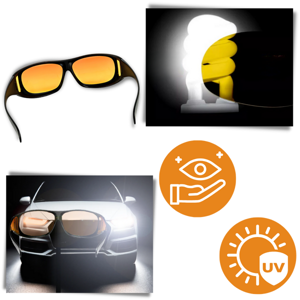 Glare Reducing Night Driving Glasses for Clear Vision