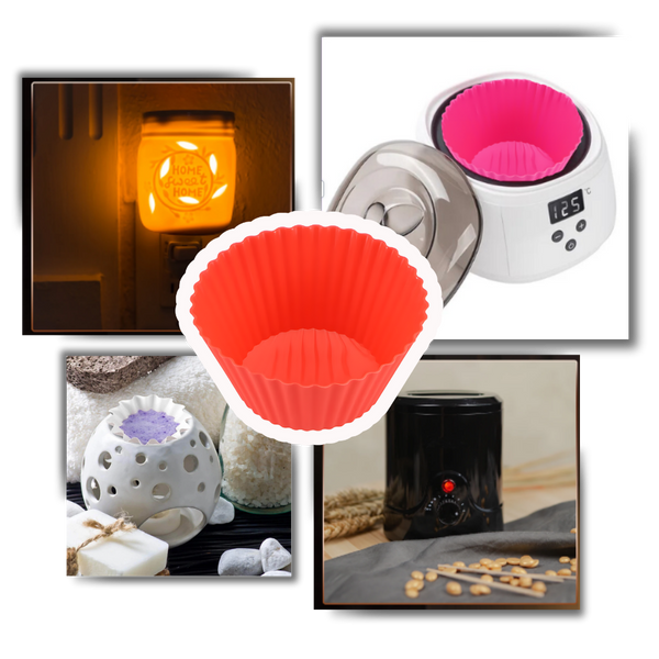 Silicone Wax Warmer Liners Set of 3 Nonstick and Heat Resistant