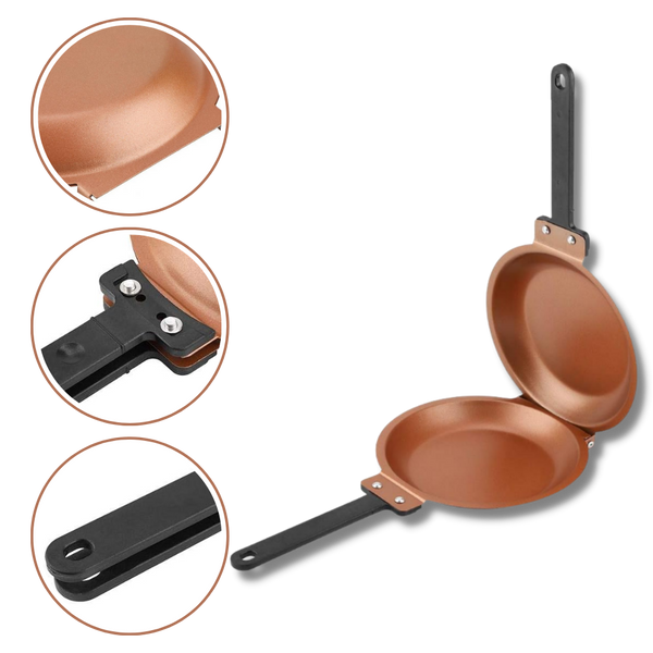 Nonstick Double Sided Pan For Quick Flips And Easy Cleanup