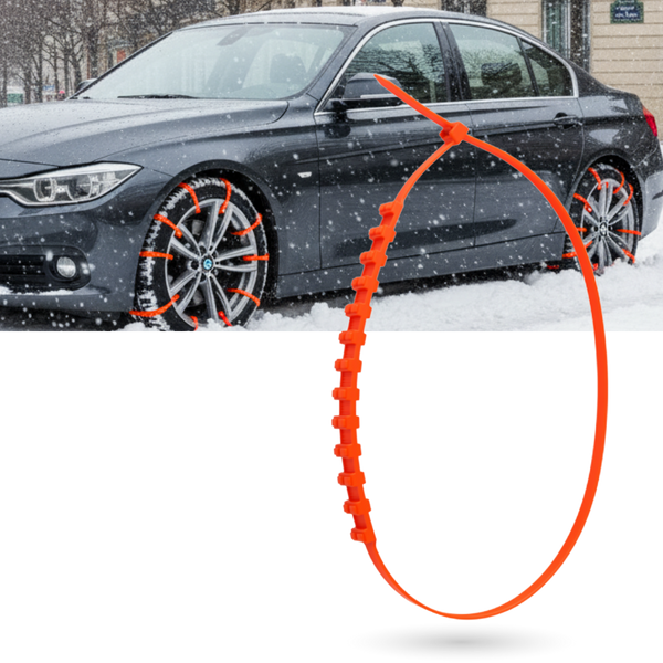 Nylon Tire Traction Aids For Snow And Ice With Easy Install Grip