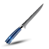 Atlantic Blue Japanese Knife Set With Damascus Design And Razor Sharpness