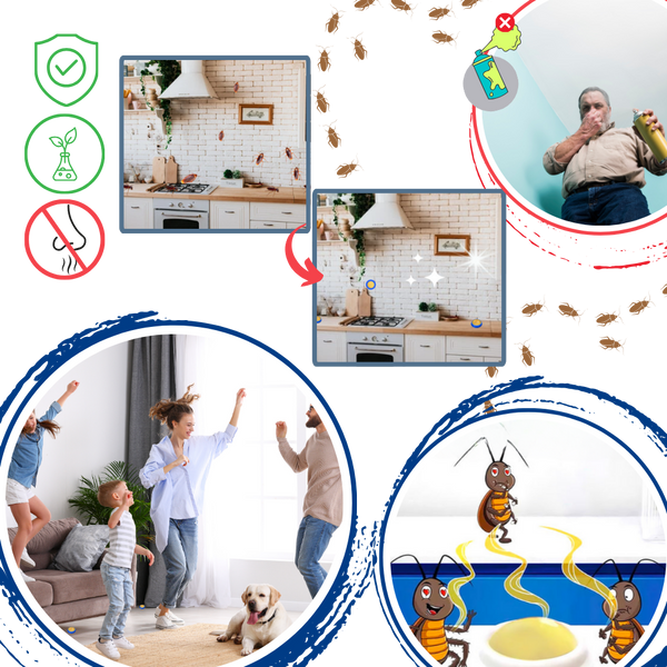 Odorless Roach Gel Traps For Safe, Slow-Acting Elimination