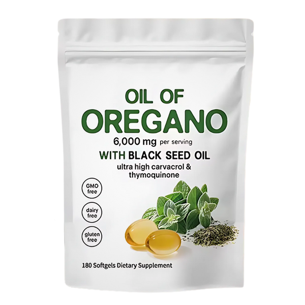 Oregano Oil And Black Seed Immunity Softgels For Immune Support