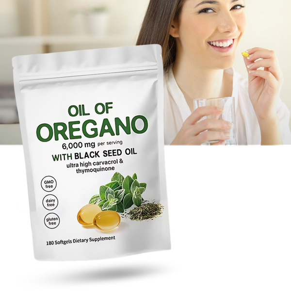 Oregano Oil And Black Seed Immunity Softgels For Immune Support