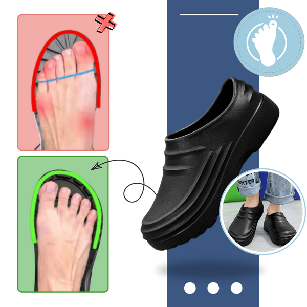 Orthopedic Work Clogs With Wide Toe Box For All Day Comfort