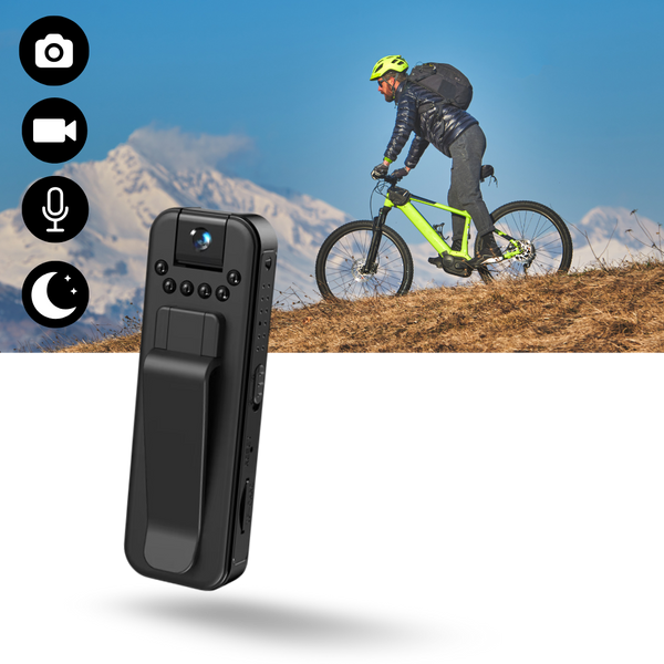 1080p Wireless Vlog Body Camera With 90 Degree Wide Angle Lens And OTG Sharing