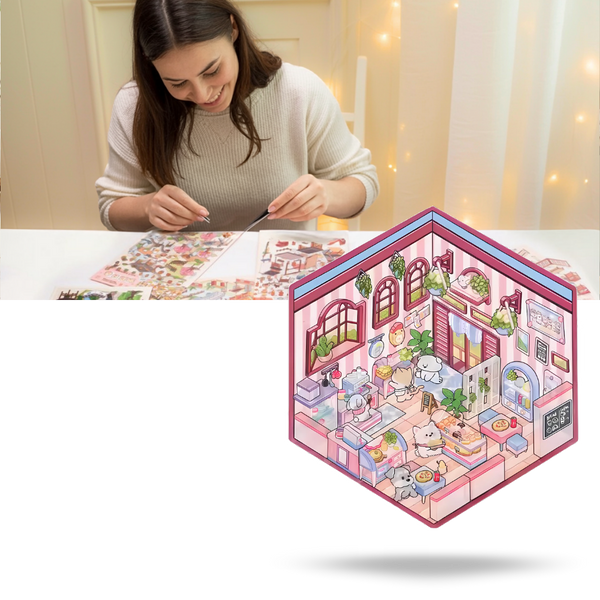 Pastel Home Tales Sticker Set for Journaling and Scrapbooking