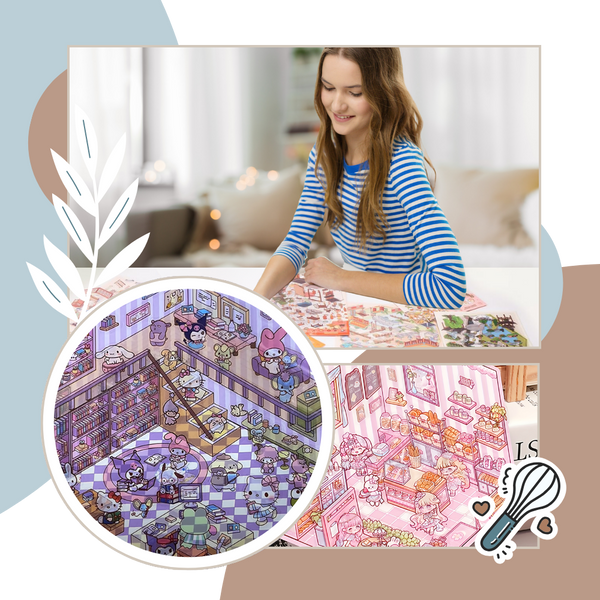 Pastel Home Tales Sticker Set for Journaling and Scrapbooking