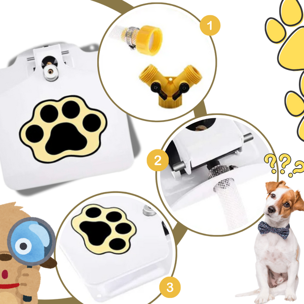 Paw Operated Dog Water Fountain Delivers Fresh Hydration On Demand