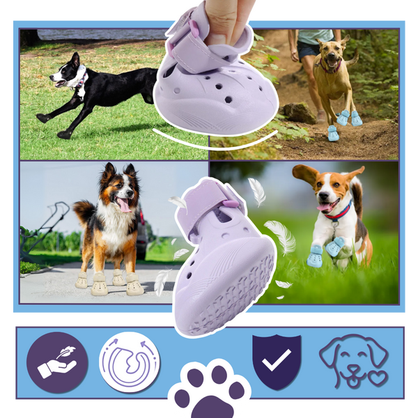 Breathable Waterproof Dog Paw Boots With Non Slip All Weather Protection